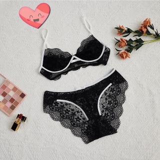 ❤️ bigsize ❤️ set bra viền trắng 60-90kg