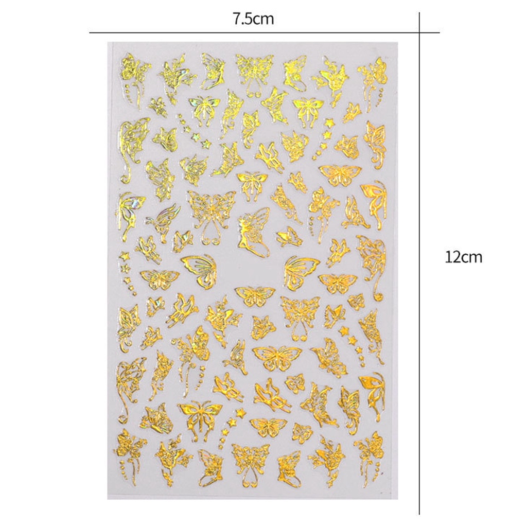Miếng Dán Hình Bướm Dùng Trang Trí Móng Tay Nghệ Thuật DIY