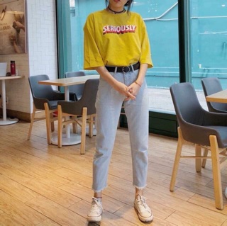 QUẦN BAGGY JEANS TRƠN BASIC