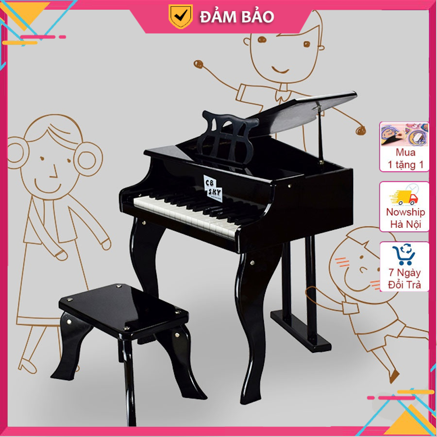 Đàn piano cơ cổ điển chất liệu gỗ cao cấp, âm thanh sống động 30 phím chính hãng CBSKY phát triển trí tuệ cho trẻ