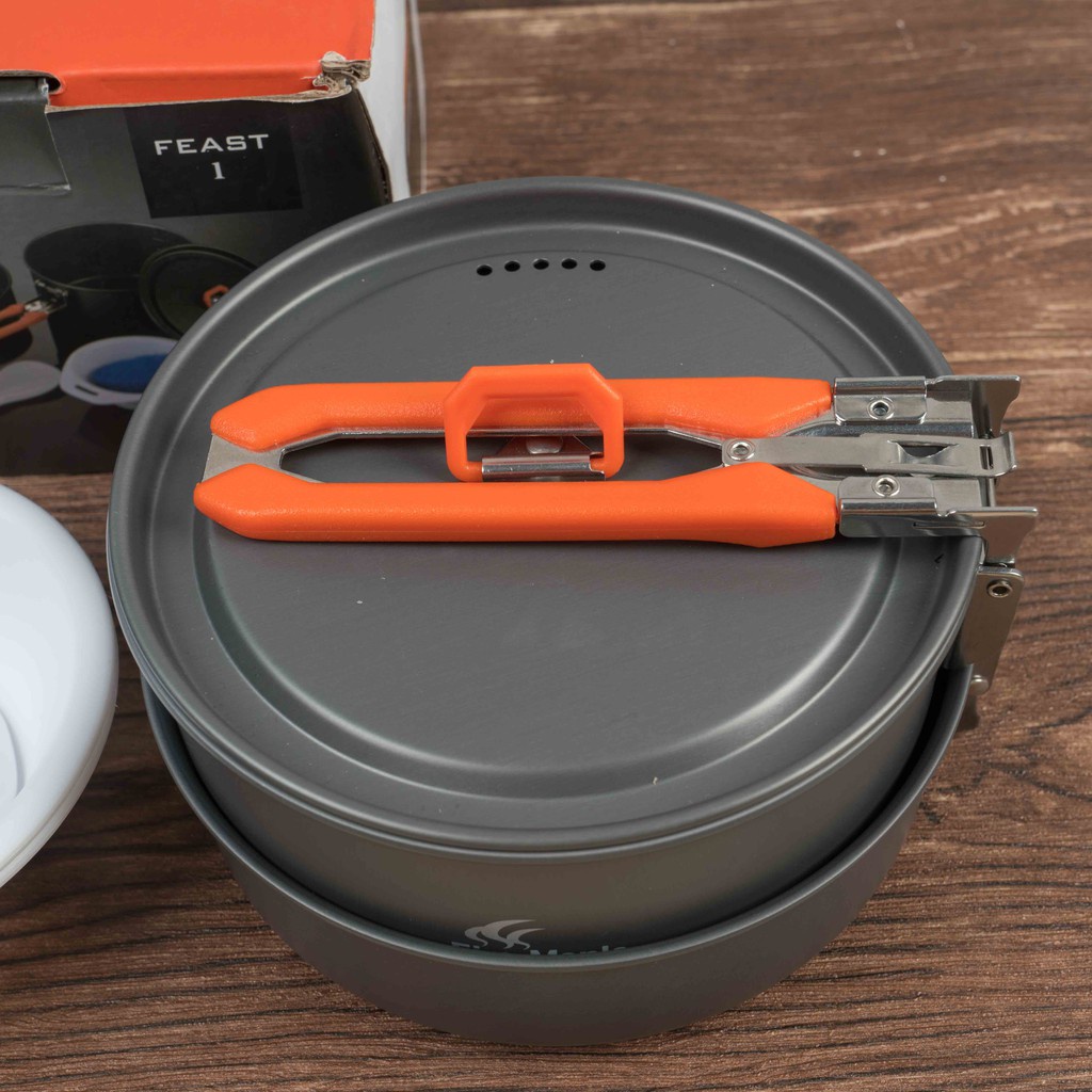 Đồ cắm trại firemaple campoutvn Feast 2 bộ nấu ăn cắm trại 6 món tiện dễ gọn campout A093