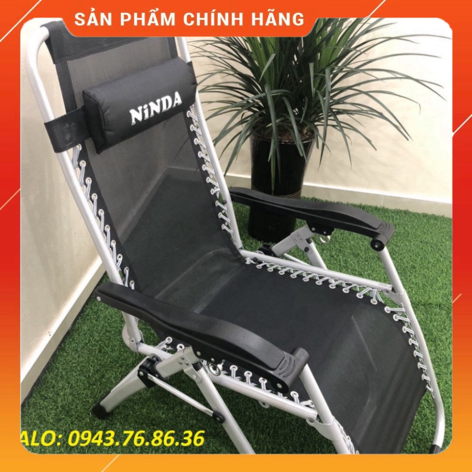 Ghế Xếp NINDA G830 Nằm Ngủ Trưa Thư Giãn - Khung Thép Sơn Tĩnh Điện