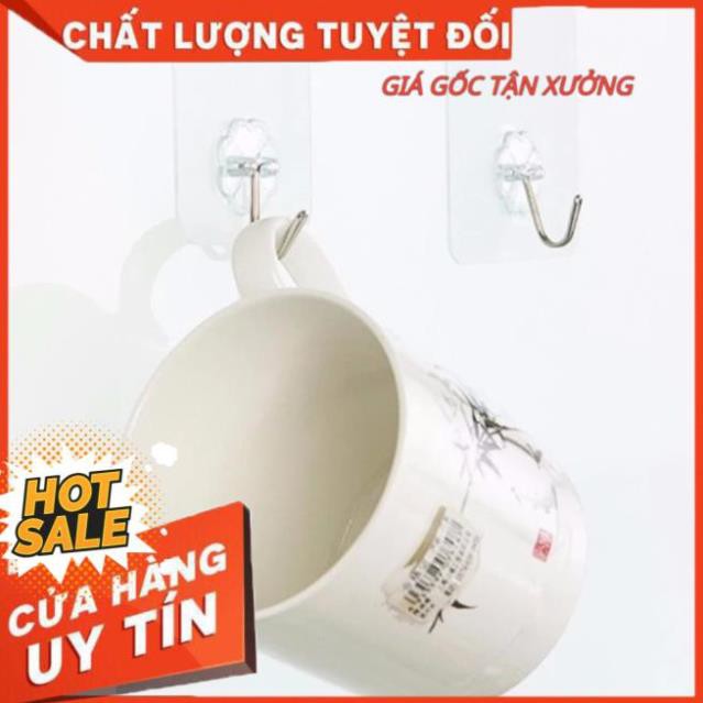 [Combo 2 cái] MÓC DÁN TƯỜNG CHỊU LỰC TRONG SUỐT SIÊU DÍNH