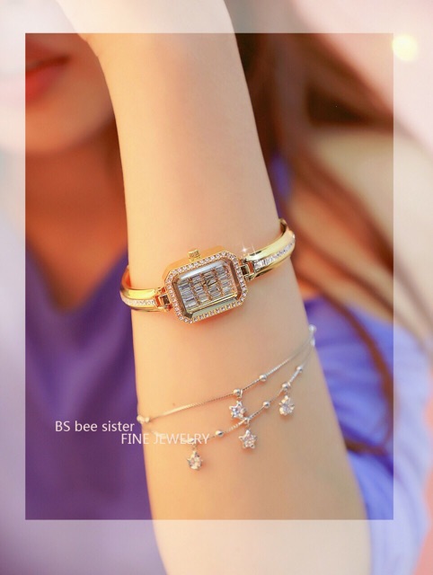 Đồng Hồ Nữ BEE SISTER 1505 Dây Còng Chính Hãng