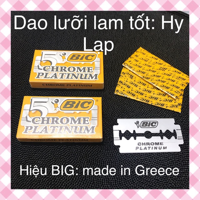 Dao lưỡi lam tốt hiệu Big 1 hộp 5 cái