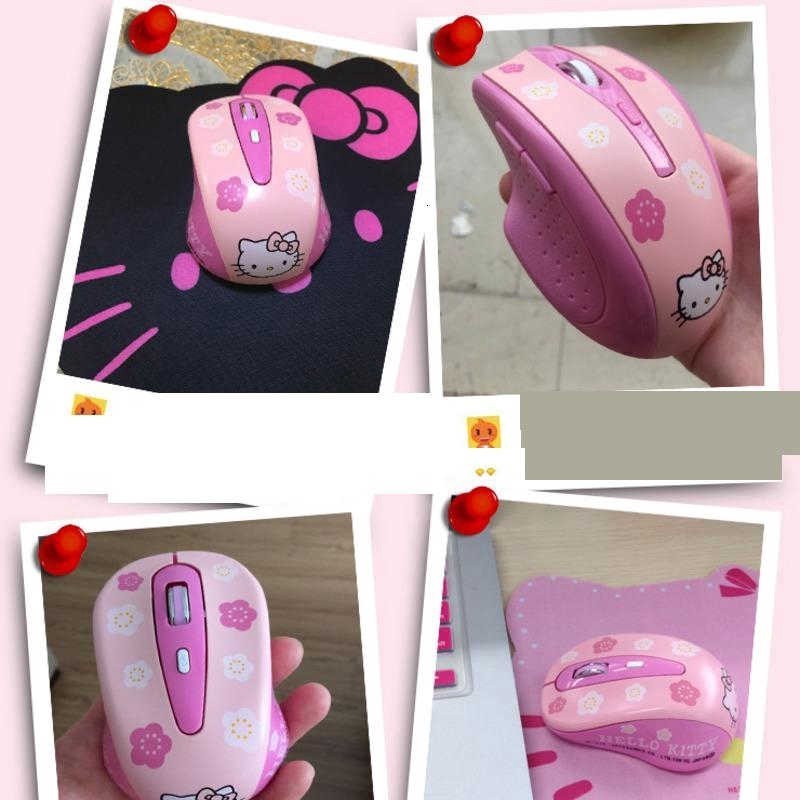 Chuột không dây 2.4ghz Hình Hello kitty