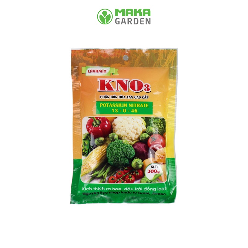 Phân Bón Kali Nitrate Túi 0.2kg Tăng Tỉ Lệ Ra Hoa Kết Trái