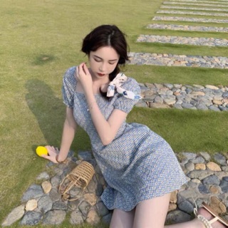 Đầm caro dễ thương ulzzang quảng châu