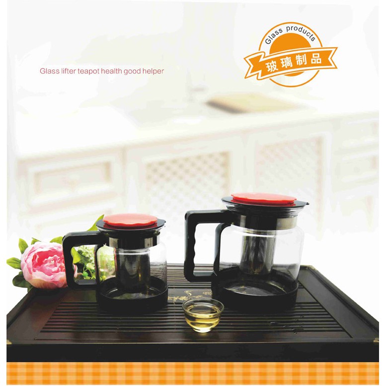 Ấm pha trà Glass TeaPot cao cấp 1.8L sang trọng