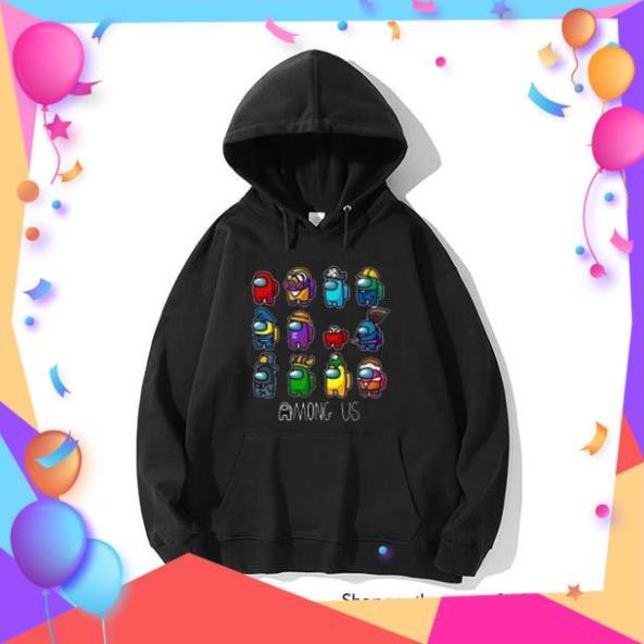 SALE- [ BST] Các Mẫu Áo Hoodie Đen Game Among Us Hot Nhất Hiện Nay - ÁO GAME HOT