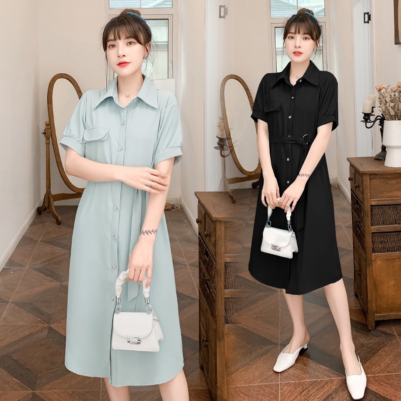 Đầm bầu công sở mùa hè đẹp thiết kế mặc được sau sinh