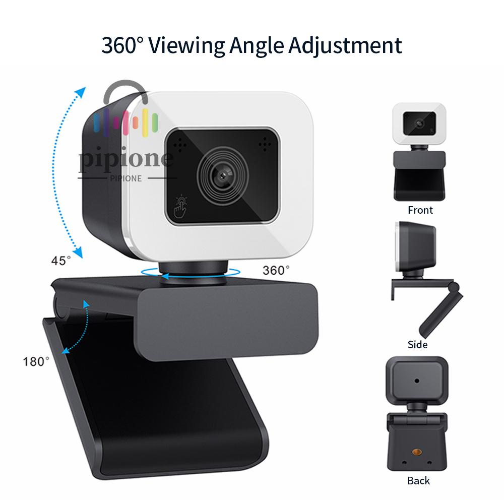 Webcam X2K Có Micro Và Đèn Led Chống Ồn Cho Máy Ảnh | BigBuy360 - bigbuy360.vn