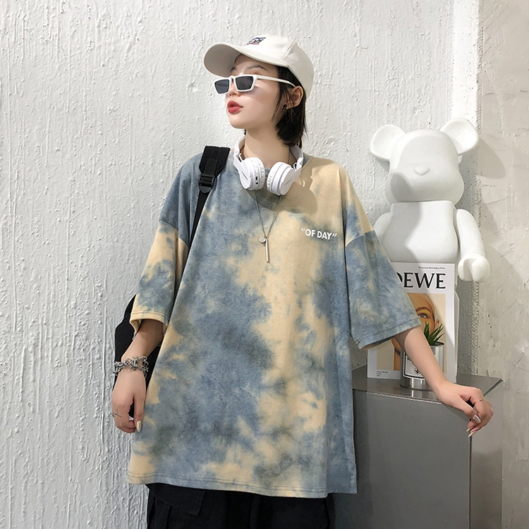 NRVP Áo thun tay ngắn kiểu dáng đơn giản phong cách Harajuku Letter Printed