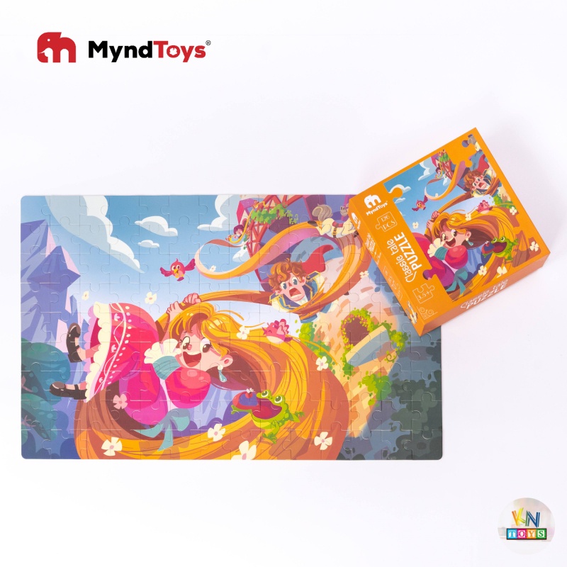 Đồ Chơi Xếp Hình MyndToys - Classic Tale Puzzle – Aerial Stream (Công chúa Tóc mây - 126 mảnh ghép cho Bé Từ 3.5 Tuổi)