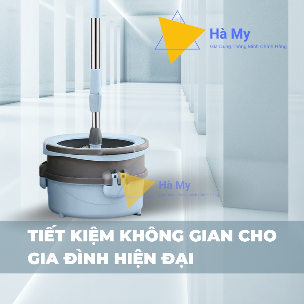 Cây Lau Nhà Tự Vắt 360 Độ,Cây Lau Nhà Thông Minh Minmop Thái Lan Cao Cấp Tặng Kèm Bông Lau-Gọn Nhẹ,Bền Dễ Sử Dụng