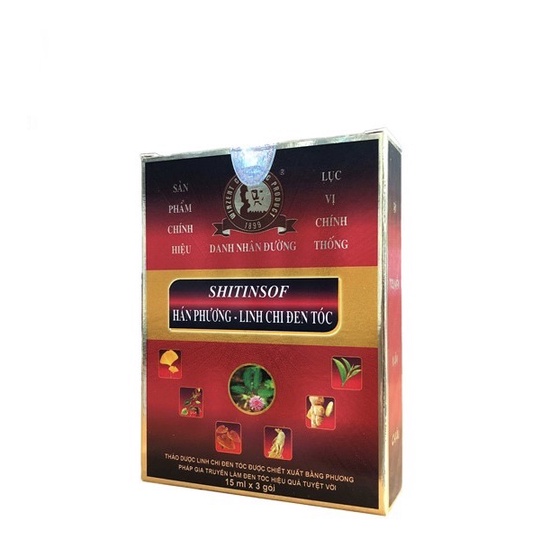 Dầu gội nhuộm đen tóc Shitinsof Hán Phương Linh Chi