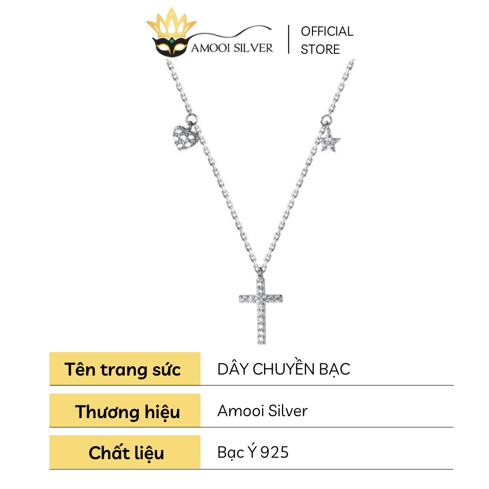 Dây chuyền bạc S925 thánh giá - Amooi Silver AD141