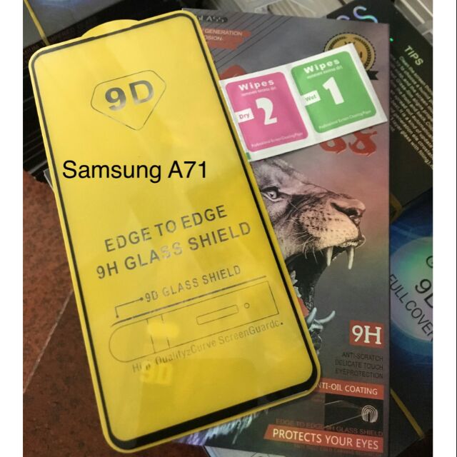 Kính cường lực 9D Galaxy A71 2019(mới) full toàn màn hình