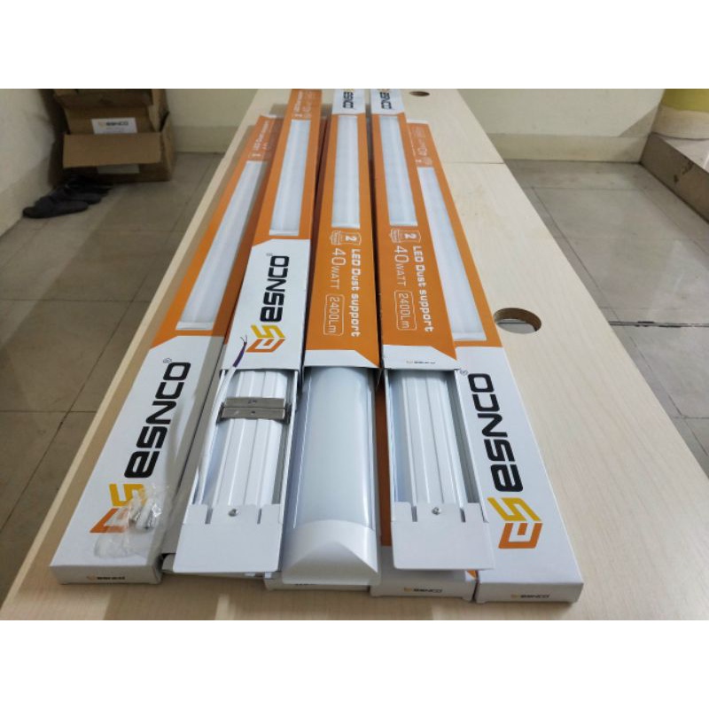 Bóng Đèn Led Bán Nguyệt Mica dài 1m2 40W Siêu Sáng thân nhôm bảo hành 12 tháng