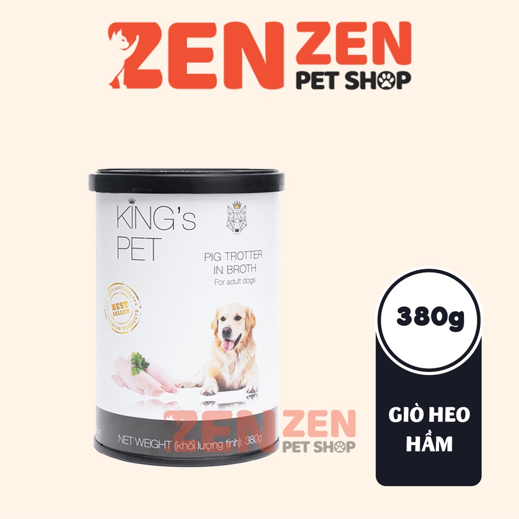 Pate lon cao cấp dành cho chó mèo King’s Pet 380g