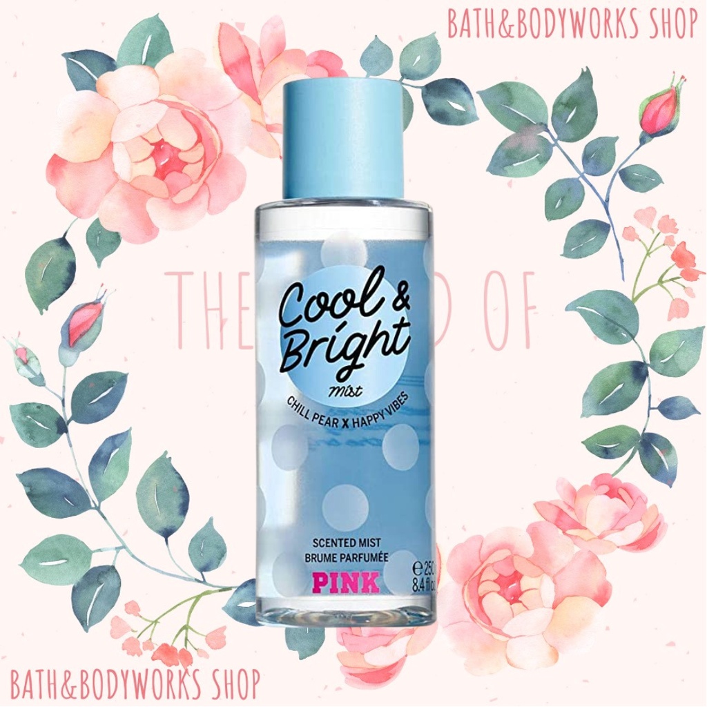 Xịt thơm hương nước hoa toàn thân body mist Victoria Secret Cool & Bright