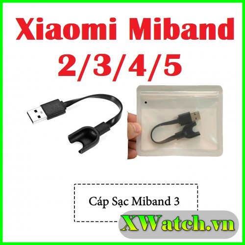 Dây Sạc, cáp sạc Cho Xiaomi Mi band 2 3 4 5 6 7 Miband 5 chính hãng MIJOBS
