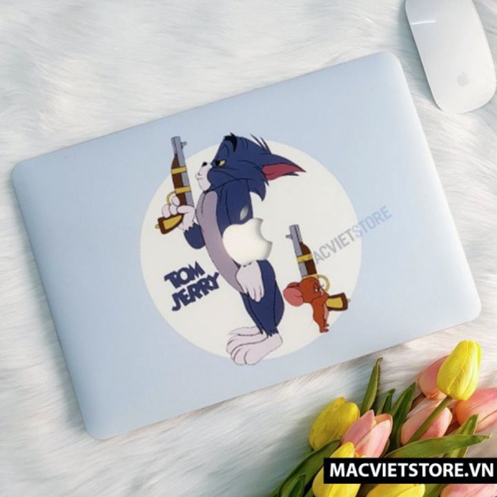 Ốp Macbook Hình Tom Và Jerry Đủ Dòng (Tặng Kèm Phủ Phím Và Set Nút Chống Bụi)