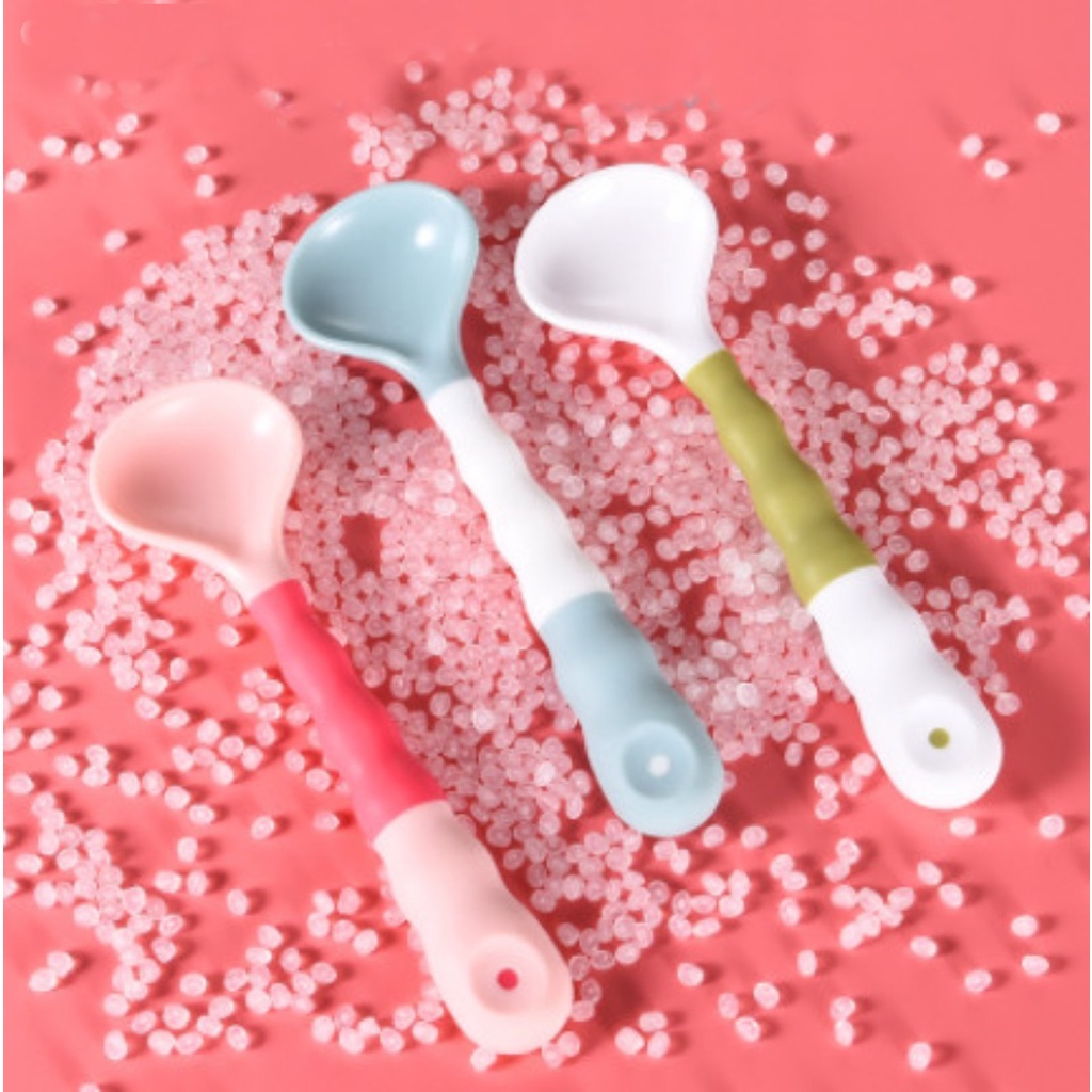 Thìa tập ăn cho bé tay cầm chó thể uốn công 360 độ