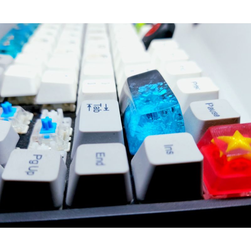 Keycap resin backspace 2u profile SA tone đen dương trang trí bàn phím cơ gaming