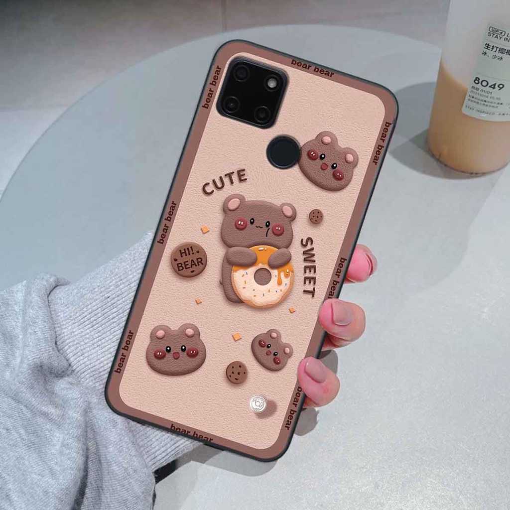 Ốp Realme C20 / C21Y bear brick, gấu đáng yêu, dễ thương