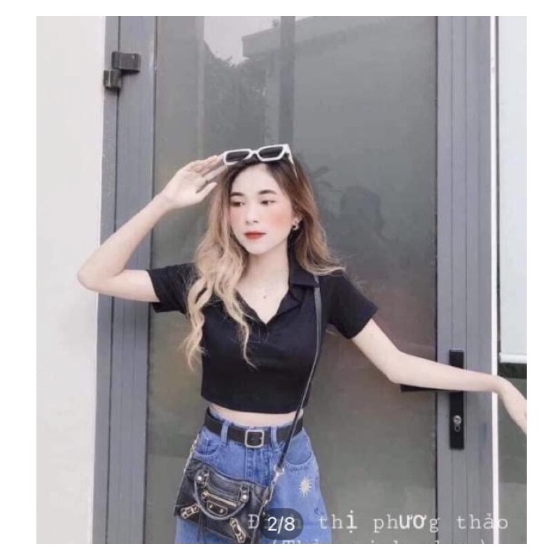 Croptop có cổ trẻ trung nhiều màu, Croptop cotton cổ Đức mát và thấm mồ hôi | BigBuy360 - bigbuy360.vn