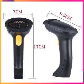 Máy quét mã vạch không dây, đầu đọc mã vạch - súng bắn mã vạch wireless 2.4G chất lượng cao - Bảo hành 12 tháng
