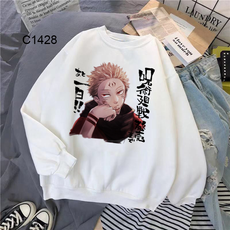 Áo Thun Tay Dài In Hình Anime Jujutsu Kaisen Thời Trang Hàn Quốc Dành Cho Nam Nữ
