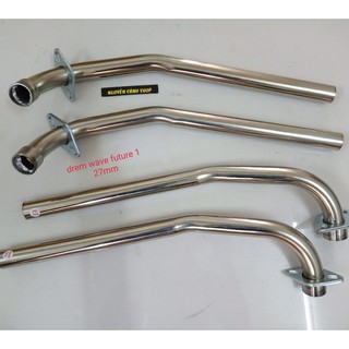 cổ pô inox 304 gắn future 125 phi 27mm