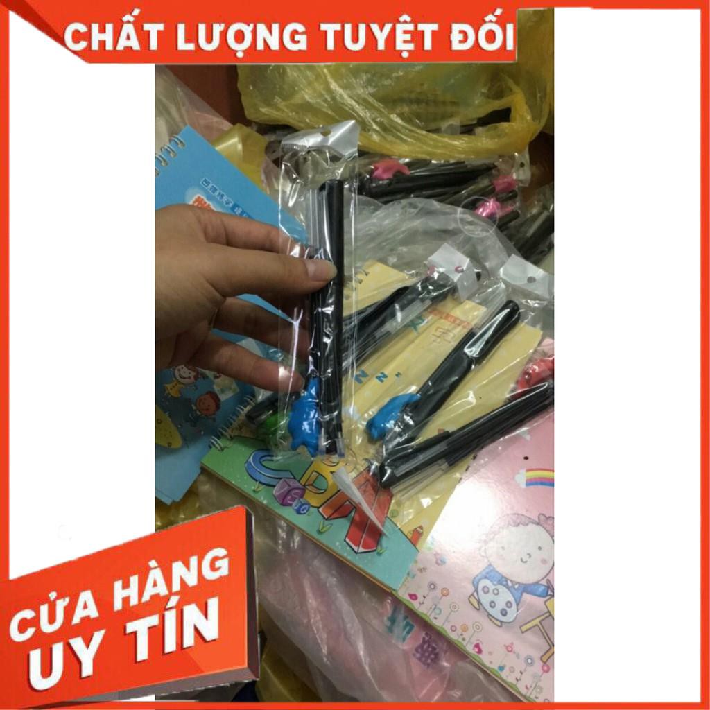 Sét 1Sách luyện chữ kèm 1 bút cá đệm cá heo + 3 ngòi