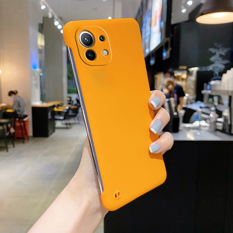 Ốp Điện Thoại PC Cứng Siêu Mỏng Không Viền Cho Xiaomi Mi 11 12 10T Lite