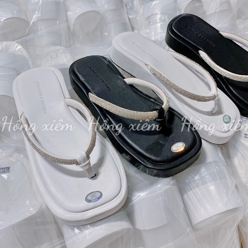 DÉP XỎ NGÓN GẮN ĐÁ SANG CHẢNH CHÀO HÈ 2022 NÂNG ĐẾ 2CM MÕM VUÔNG