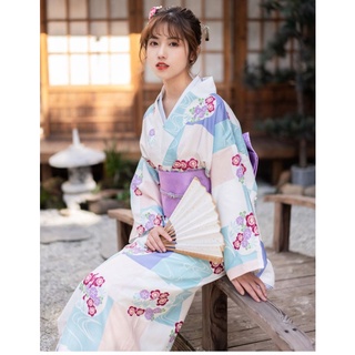 (Có Sẵn) Bộ Kimono Truyền Thống Nhật Bản Yukata Nữ Nhật Bản Cao Cấp