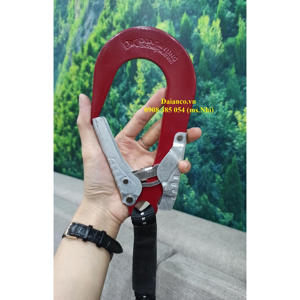 Dây đai an toàn toàn thân Hàn Quốc 1 móc giảm sốc bảo vệ người lao động làm việc trên cao- Hình thật