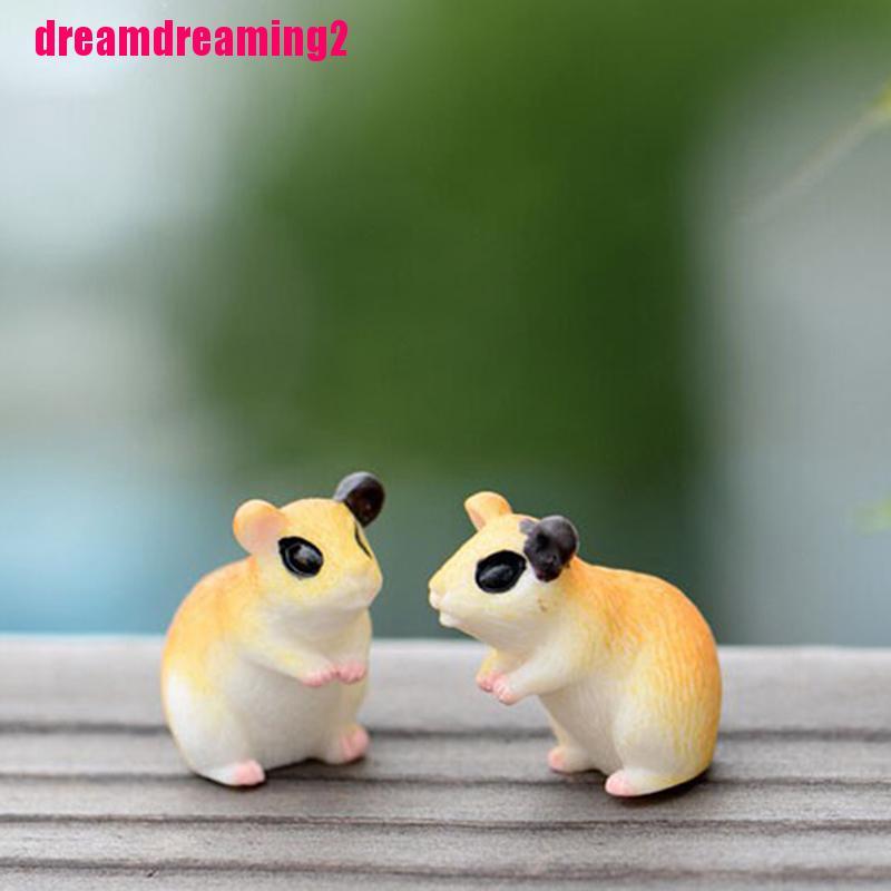 Mô Hình Chuột Hamster Mini Xinh Xắn Dùng Trong Trang Trí