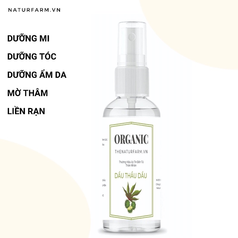 Dầu Thầu Dầu 100ML - Dầu Castor Nguyên Chất Organic ( Castor Oil )