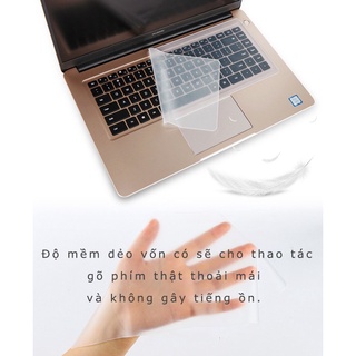 Miếng phủ bàn phím laptop bằng silicon chống nước, chống bụi bẩn cho máy tính xách tay 13 -14 in & 15 - 17 inch