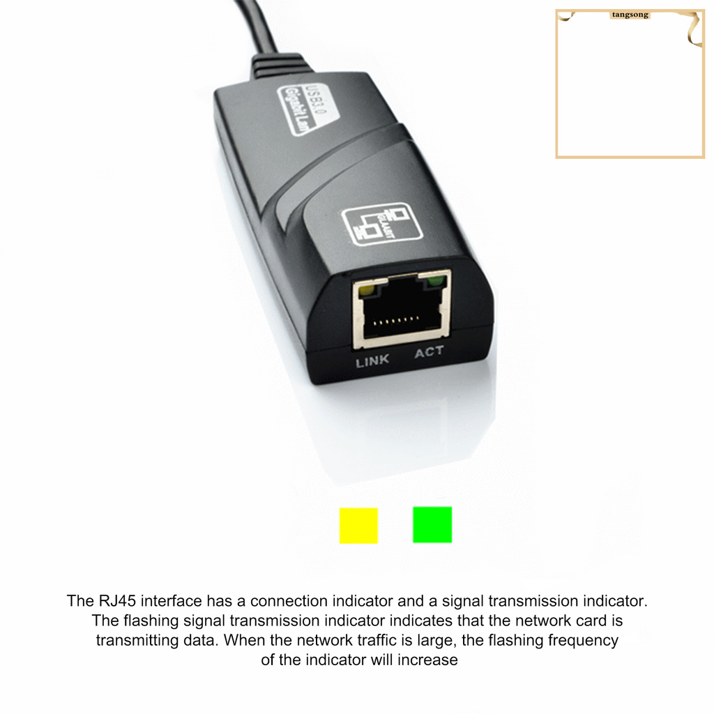 Cáp Chuyển Đổi Usb 3.0 Sang Rj45 Gigabit Ethernet 10 / 100 / 1000mbps