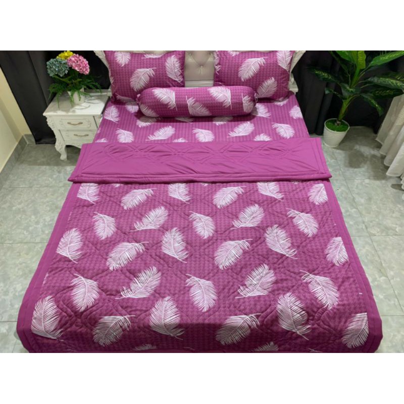 Bộ mền thun hàn quốc m6 (không phối,2 mặt như nhau)