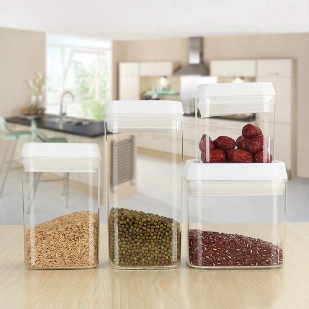 Hộp Đựng Thực Phẩm Kín Khí Bằng Acrylic Kín Khí Đa Năng Cho Nhà Bếp