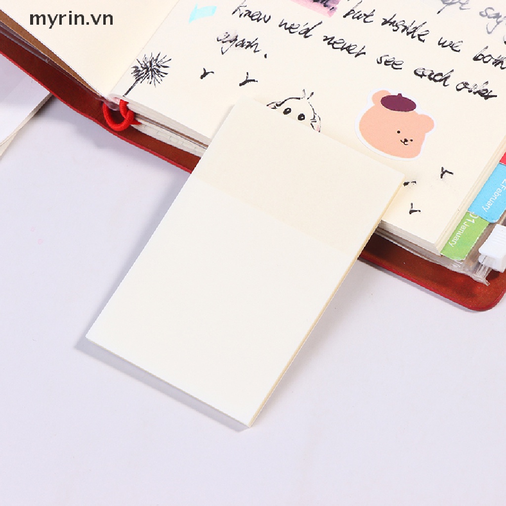 Set 50 Tờ Giấy Ghi Chú Trong Suốt Không Thấm Nước