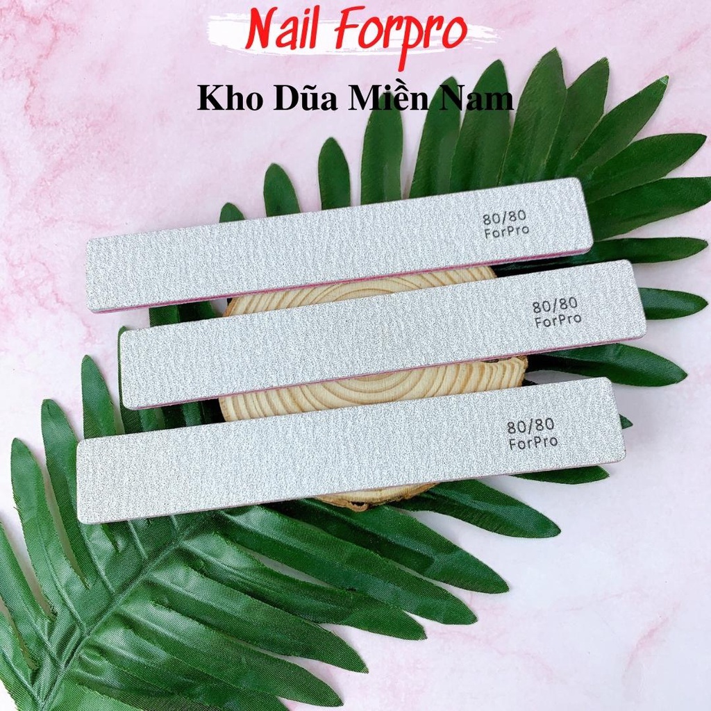 Dũa ForPro Nhám Màu Xám - Dùng Để Dũa Phá Bột, Phá Gel 80/80