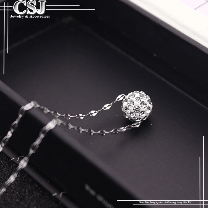 Sỉ  DÂY CHUYỀN NỮ INOX LÁ ME TRÁI CHÂU XỎ NGANG CỰC ĐẸP DC030 không đen