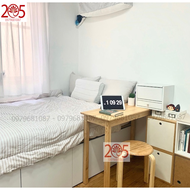 BÀN LÀM VIỆC TC205 - 900x365x730 CHÂN VUÔNG -580k - GỖ CAO SU