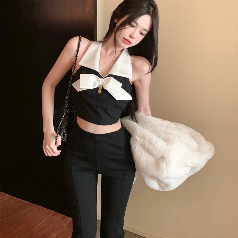 Áo Hai Dây Cổ Tim Thiết Kế Quyến Rũ Cho Nữ